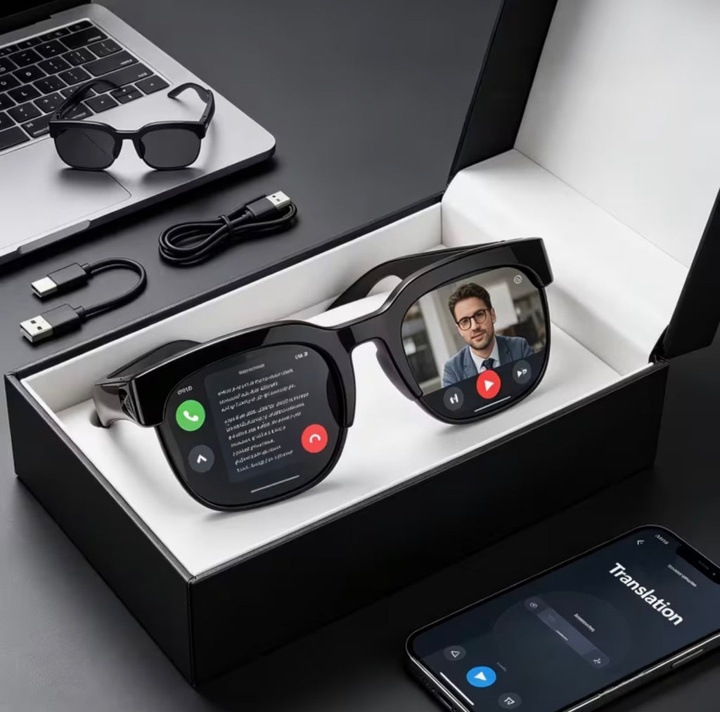 AI Smart Glasses with Bluetooth & Real-Time Translation