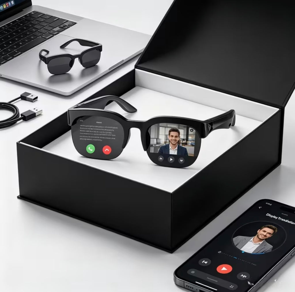 AI Smart Glasses with Bluetooth & Real-Time Translation
