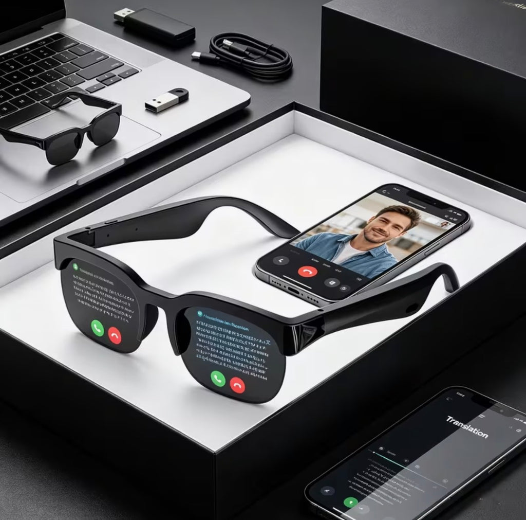 AI Smart Glasses with Bluetooth & Real-Time Translation